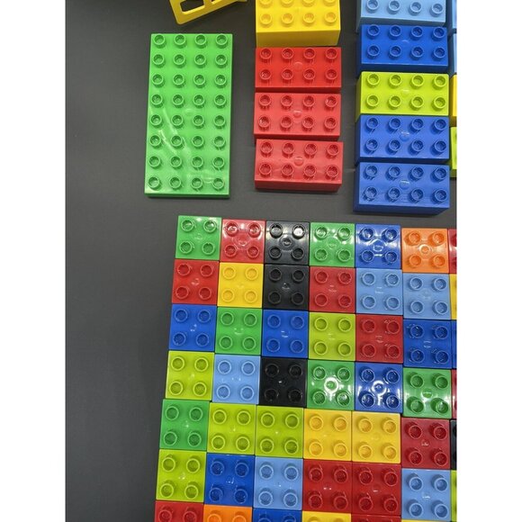 Lego Duplo Lot Toddler Blocks Mixed 95 Pieces Primary Bright Colors Learning Toy - Picture 7 of 10